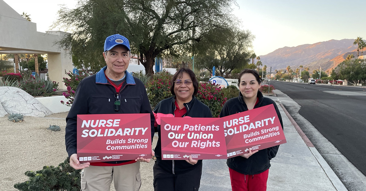 DRMC nurses picket for patient safety