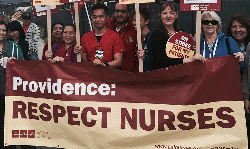 Nurses at Little Company of Mary Hospital in San Pedro