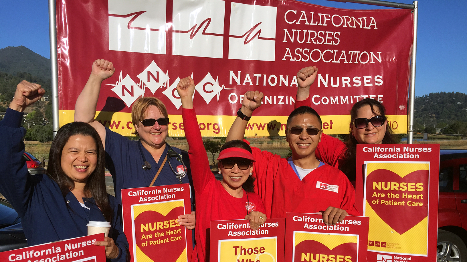 Nurses picket for patient care