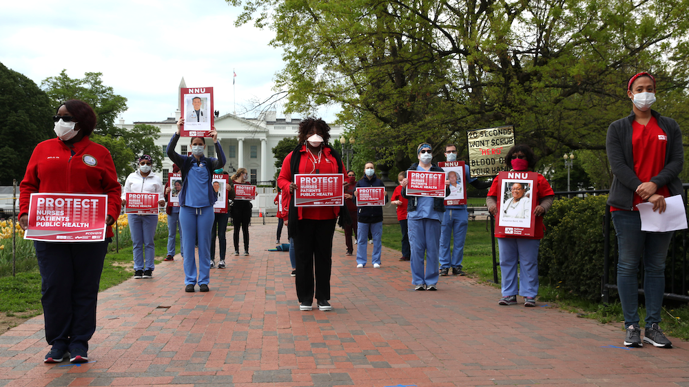 Nurses hold vigil 