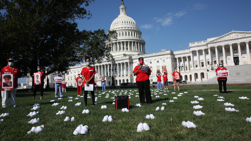 Nures hold memorial outside the Capitol