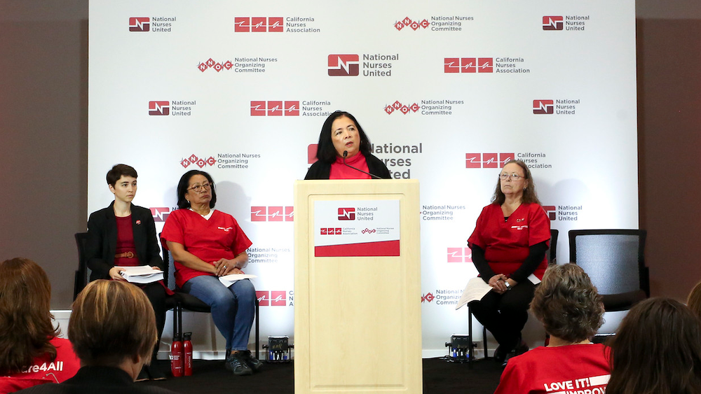 NNU press conference to release results of first national nurse survey - March 5, 2020