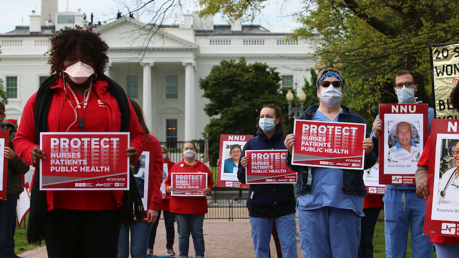 Nurses Protest at White House.
