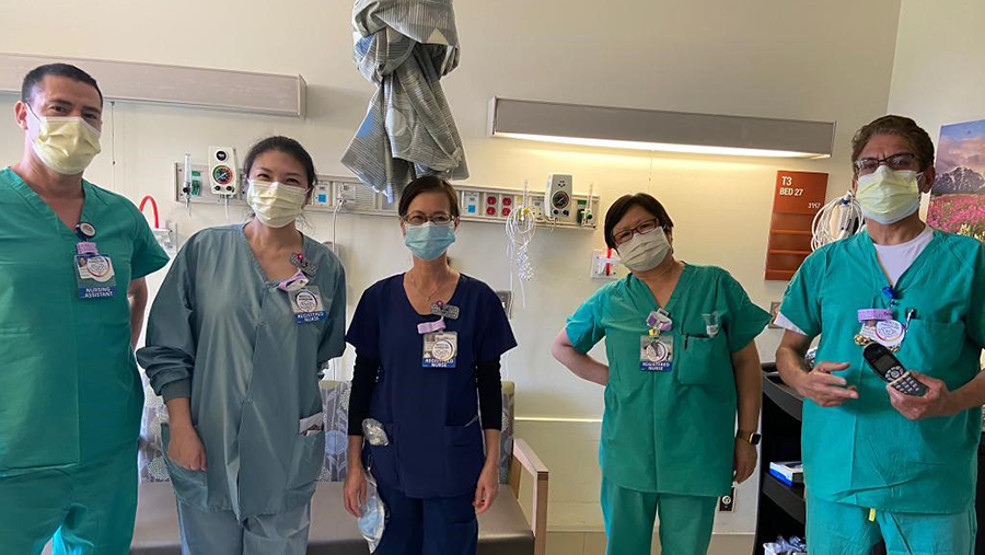 Nurses at UC Irvine Medical Center