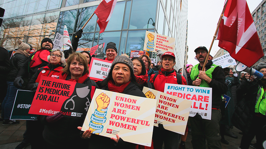 Nurses at Women's March 2019