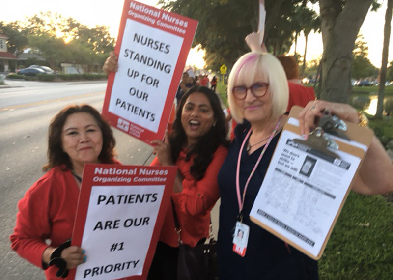 Nurses standing up for patients