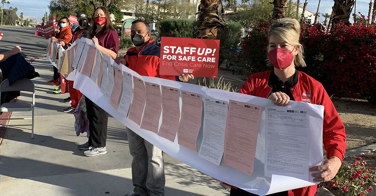 Nurses at Desert Regional Medical Center organize for safe staffing, better patient care