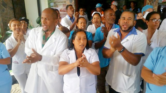 Nurses’ unions of the Pascasio Toribio Piantini Hospital halt work
