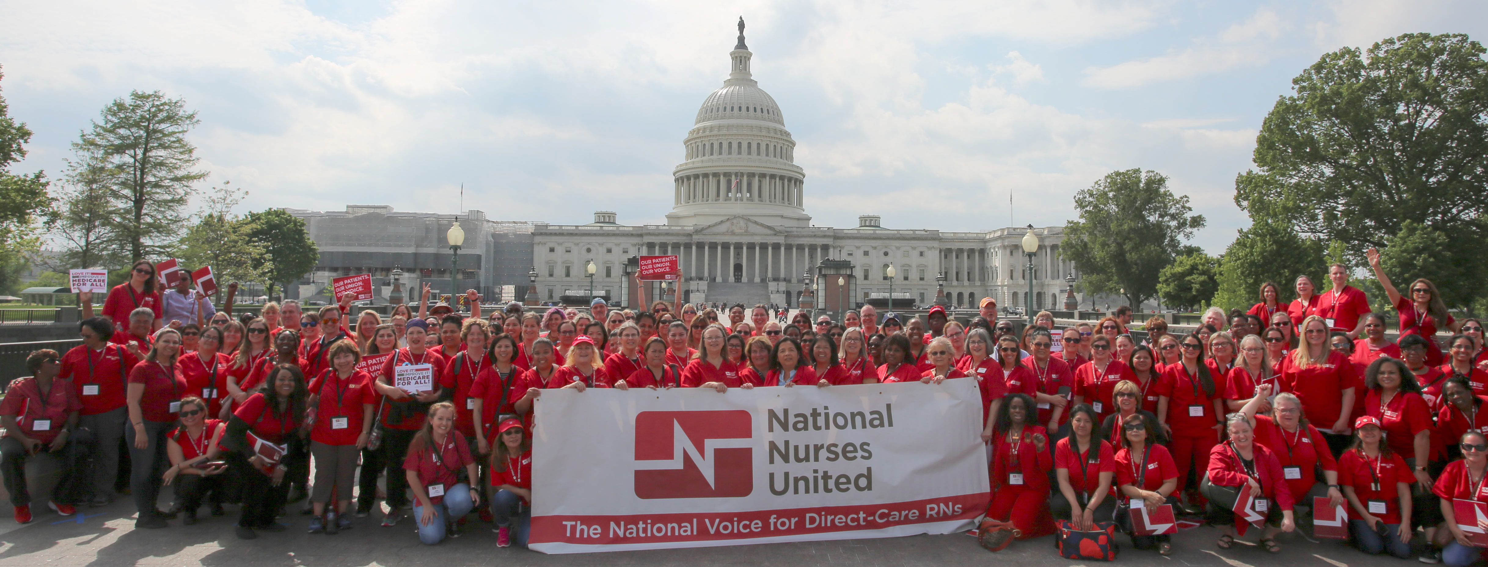 Nurses outside Capitol