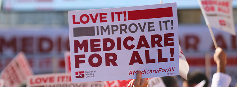 Medicare for all sign