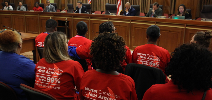 Providence Nurses at hearing