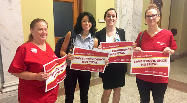 RNs testify before City Council on the attempt to close Providence Hospital