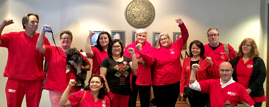 Nurses petition Santa Clara County Board of Supervisors