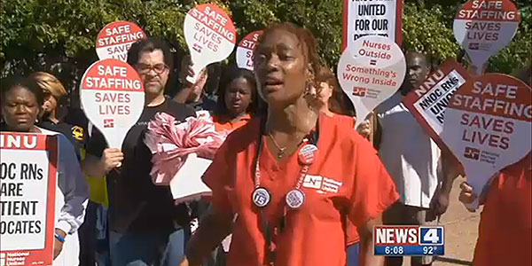 SLU Hospital nurses picket over unsafe working conditions | National ...