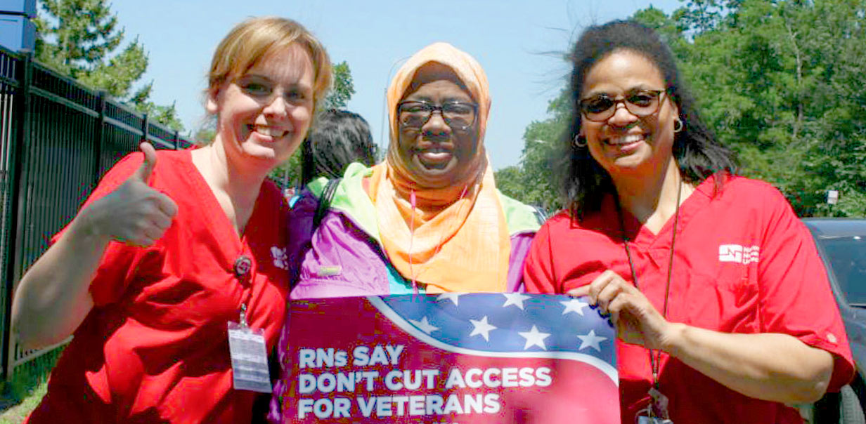 Nurses standing up for veteran health care access