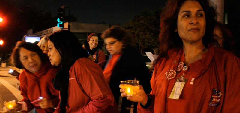 Nurse at vigil