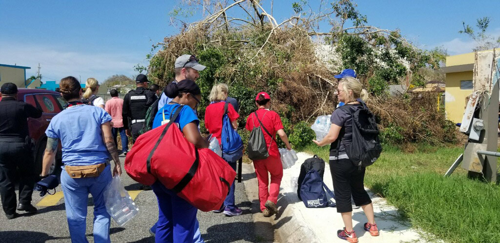 RNs in the field in Puerto Rico