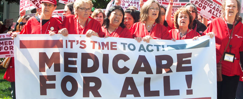 Nurses march for medicare for all