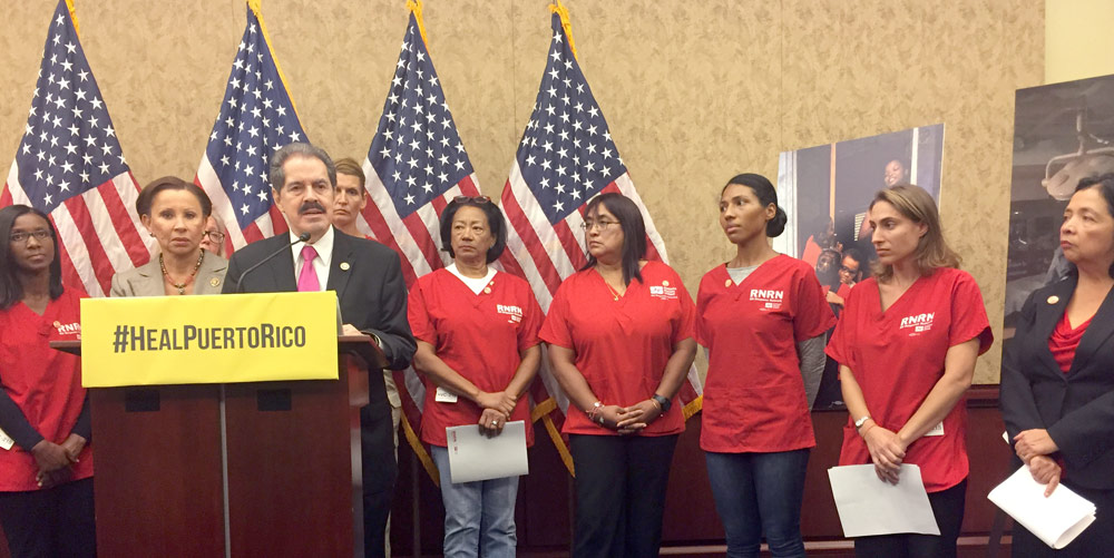 RN Volunteers at Capitol presser