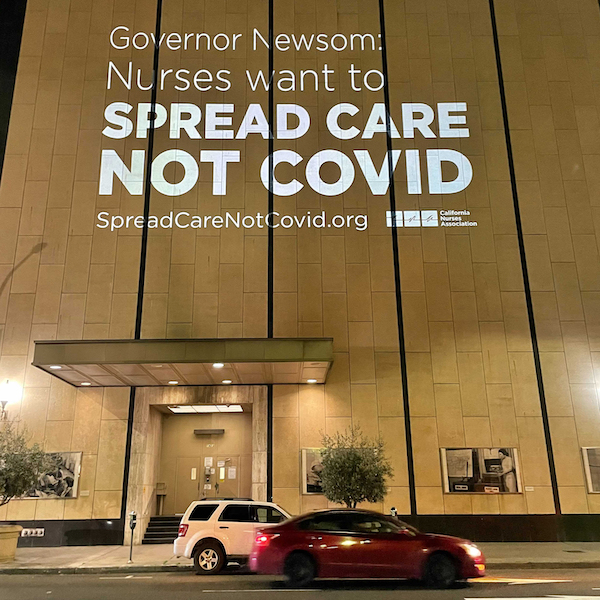 Nurses want to spread care not Covid!