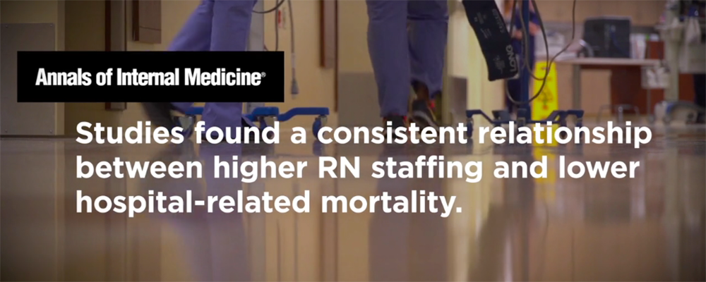 Graphic: Studies found a consistent relationship between higher RN staffing and lower hospital-related mortality.