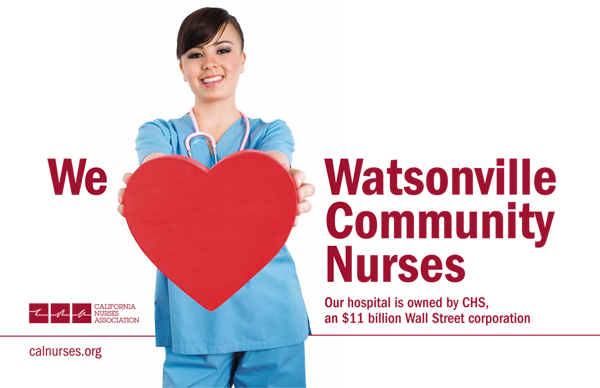 Support Watsonville RNs by Posting this Window Sign!