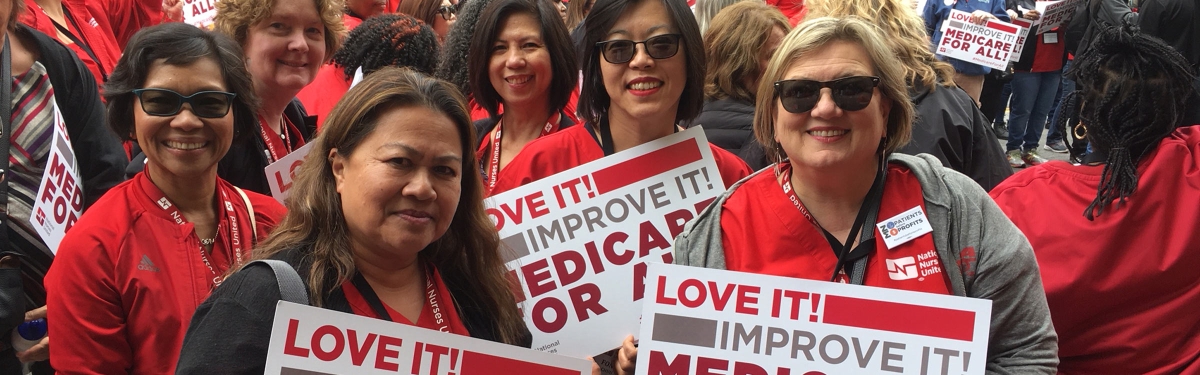 Nurses at NNU Lobby day in Washington DC