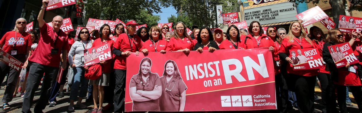Nurses at NNU Lobby day in Sacramento