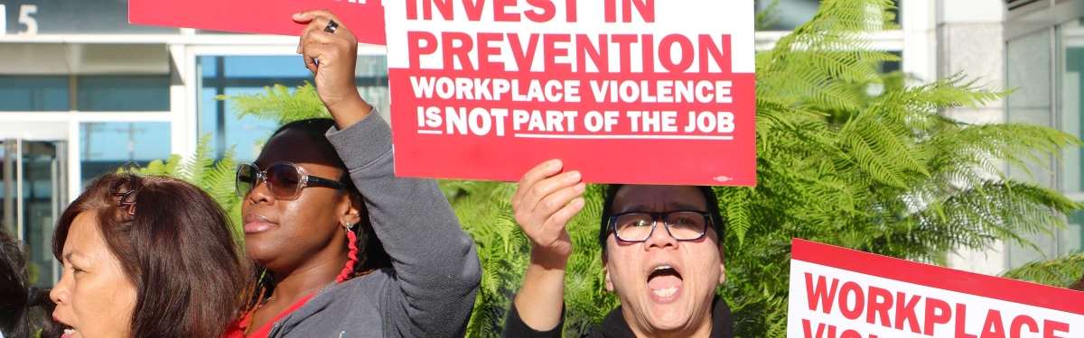 Nurses rally to stop workplace violence