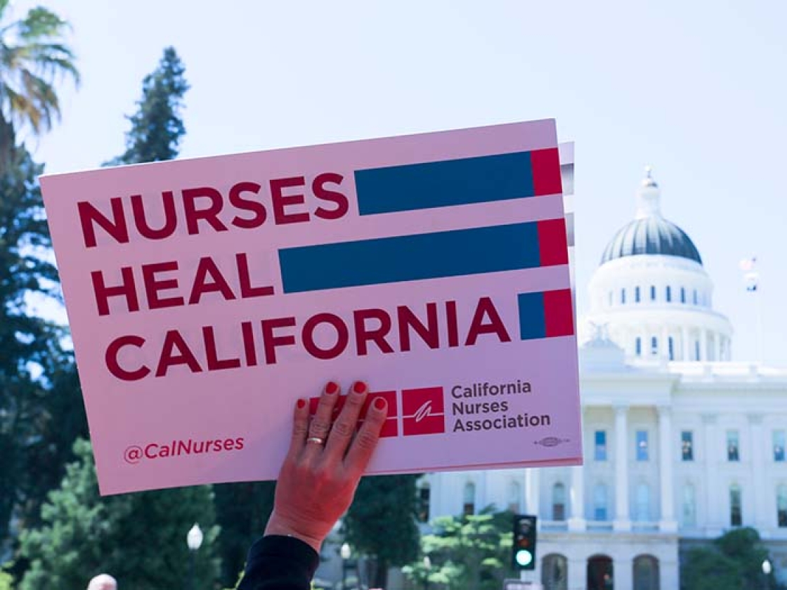 Sign "Nurses Heal California"