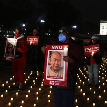 Vigil in front of Washington D.C. capitol building