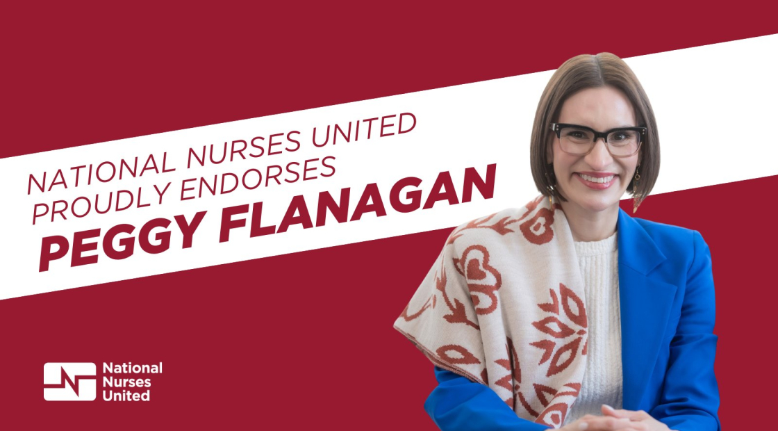 National Nurses United proudly endorses Peggy Flanagan