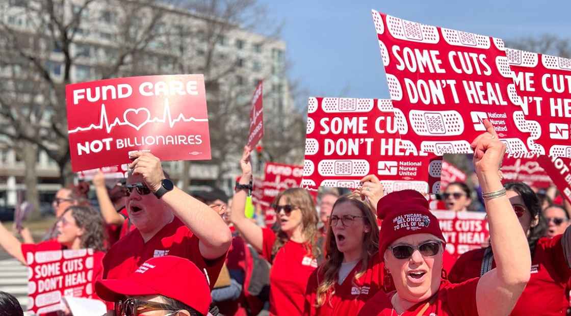 Nurses at DC rally against Medicaid cuts