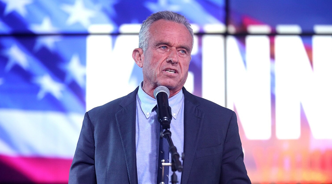 Robert F. Kennedy, Jr. at podium