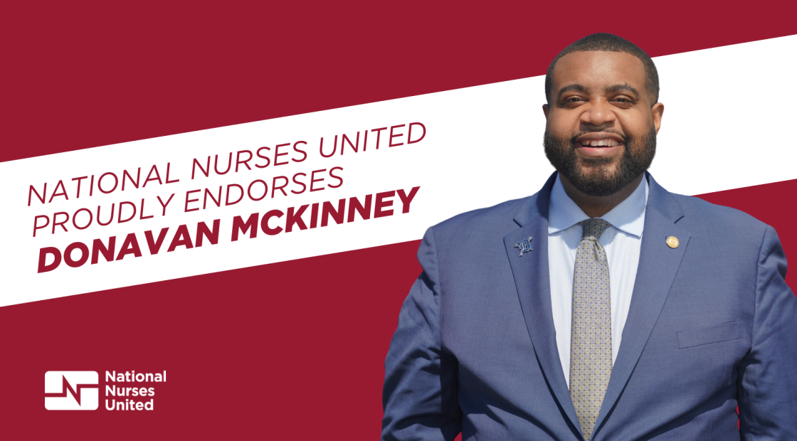 National Nurses United proudly endorses Donavan McKinney