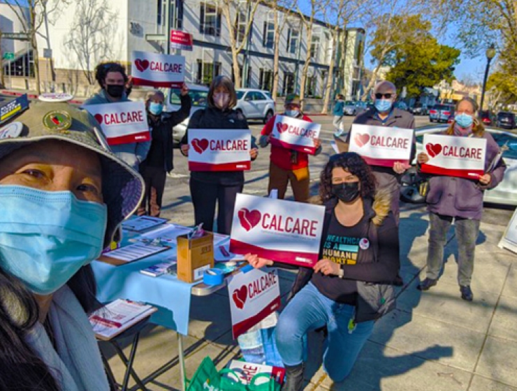 Group of CalCare canvassers