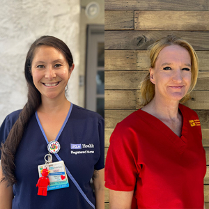 Headshots of Nikki Cuadra, RN  and Kathrin Muellerchen, RN 