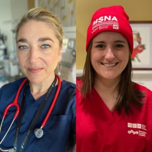 Headshots of Erin Oberson, RN, and Meg Sinclair, RN