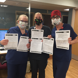 Barton nurses holding petitions