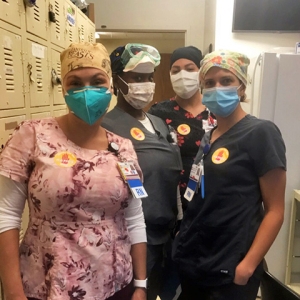 Group of Alvarado Hosptial nurses inside the hospital