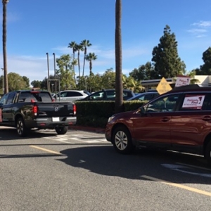 Car caravan.