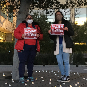 UC San Francisco RNs hold “Stop Asian Hate” action and vigil at Mission Bay campus - March 19, 2021