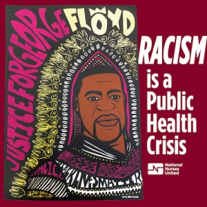 George Floyd artwork, Racism is a Public Health Crisis