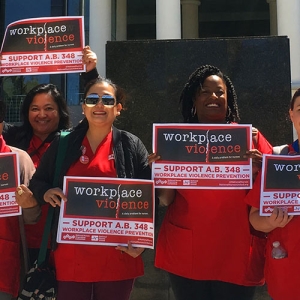 Nurses outside Nevada legislature