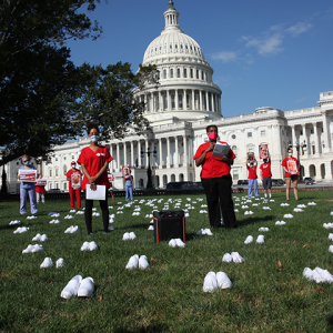 Nurses outside Capitol building