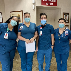 Nurses inside hospital