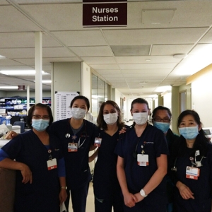 St. Mary's nurses at a nursing station