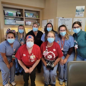 Group of Maine Medical Center nurses in the hospital 