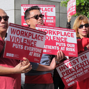 Nurses rally against workplace violence