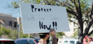 Protect health care workers sign